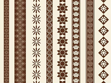 Traditional Tribal Textile Pattern Bohemian Embroidery Earth Brown texture (ID:ffaeh959632)