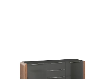 Modern Style Walnut Gray Panel TV Cabinet texture (ID:ffaeh962851)