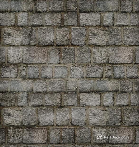 gray tone stone brick outdoor wall tile texture