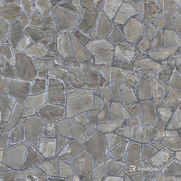 Stone-paved pavement texture