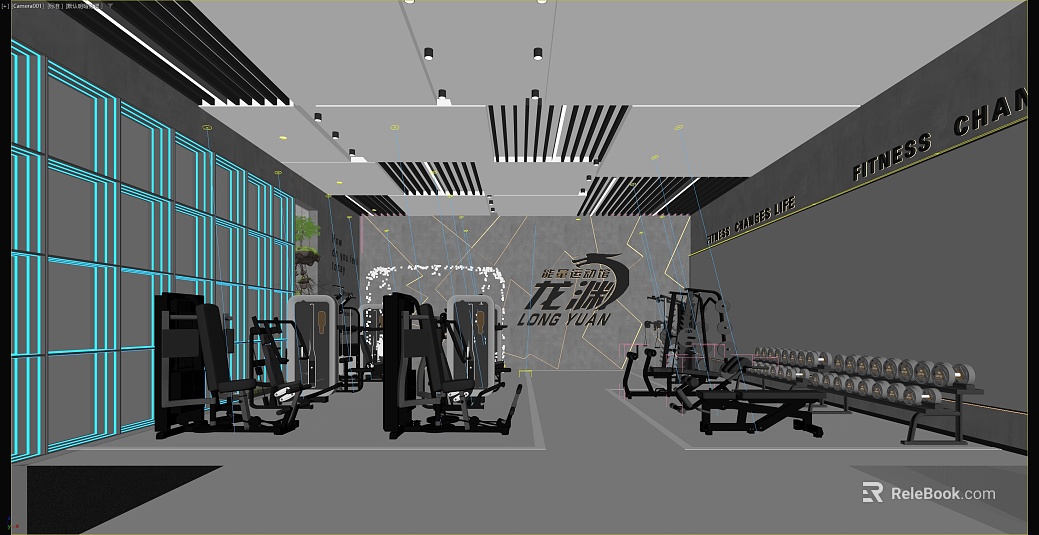 Industrial wind gray cement gym space texture
