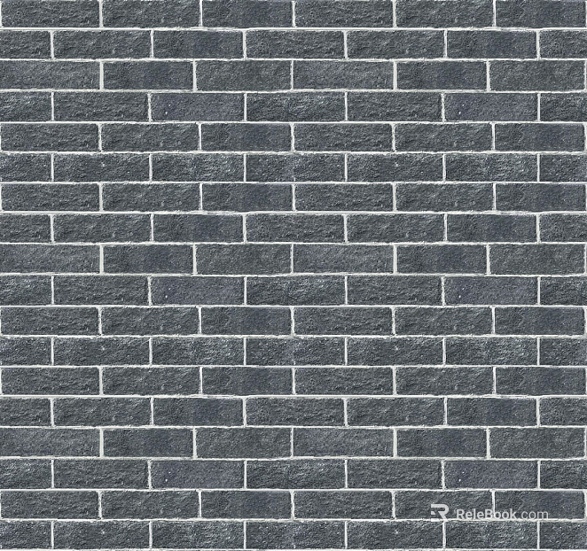 Brick wall gray rectangular brick seamless texture