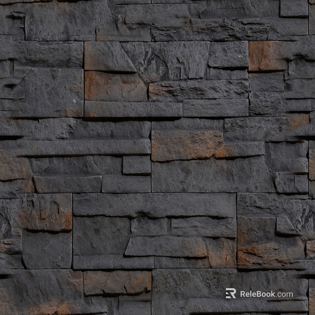 Culture Stone Black Sheet Rock Spelling texture