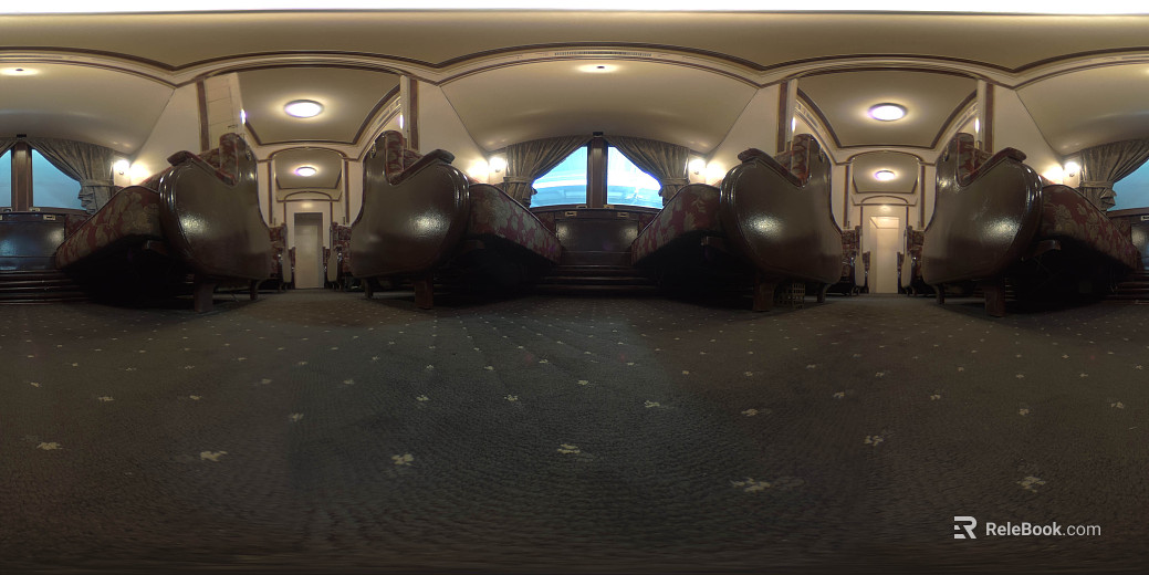Retro Indoor Train Daytime HDR texture