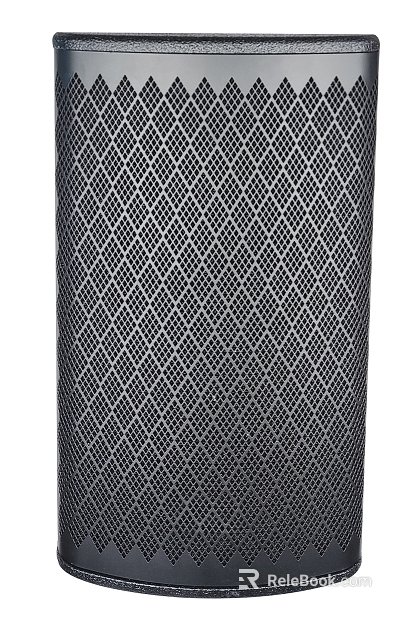 Black Perforated Metal Speaker Decorative Panel texture