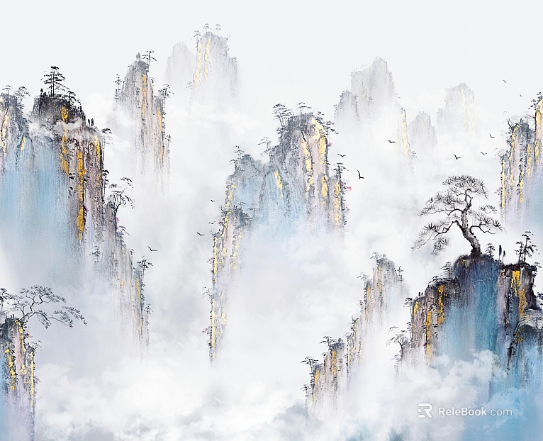landscape painting texture