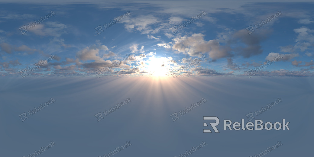 Sunrise Sunset Cloudy Blue Sky Landscape Landscape HDR texture