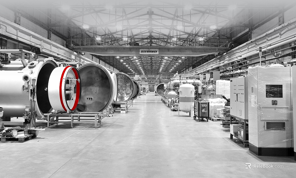 Industrial wind silver ash workshop scene texture