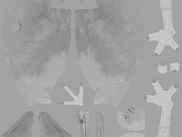 Light Grey Animal Skin Map texture (ID:ffaeh951066)