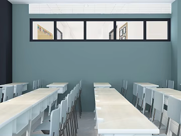 Modern gray blues classroom space texture (ID:ffaeh435636)