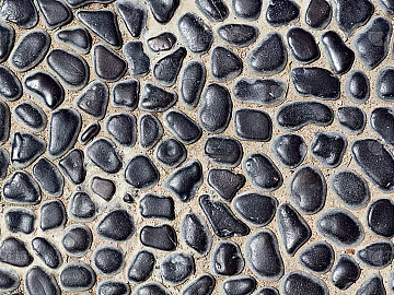 Black cobblestone ground texture (ID:ffach465584)
