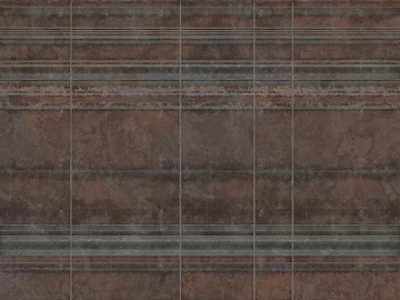 Retro brown green industrial wind tile wall texture (ID:ffaeh490376)