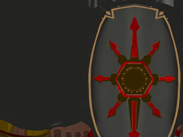 Red gold print shield game decoration texture (ID:ffaeh779766)