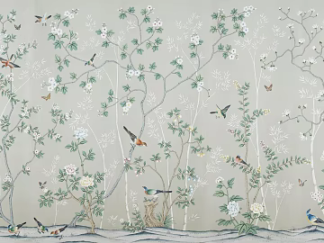 Chinese flower and bird painting texture (ID:ffach424450)