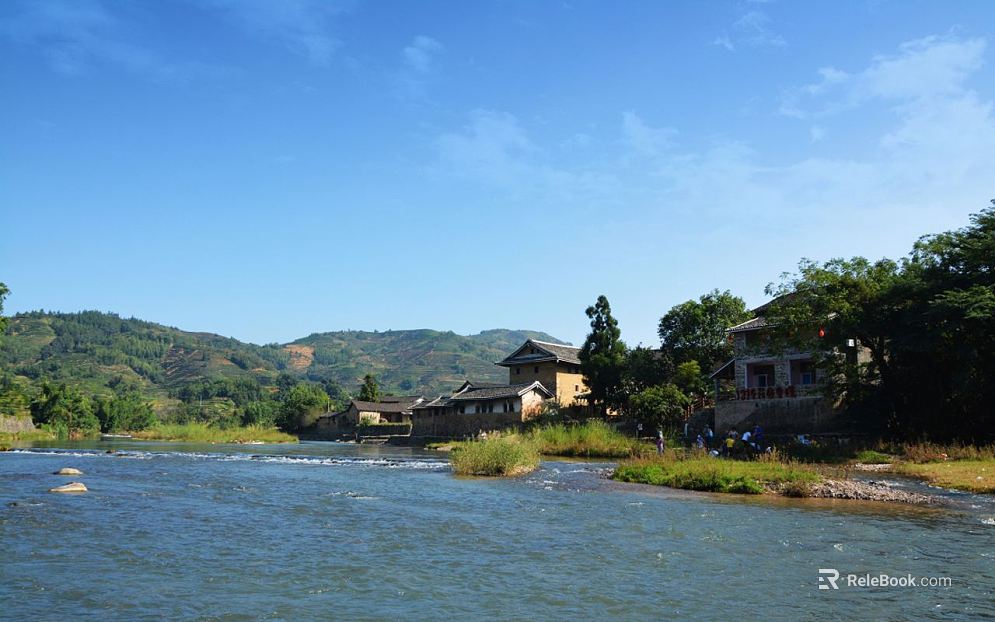 Pastoral scenery texture