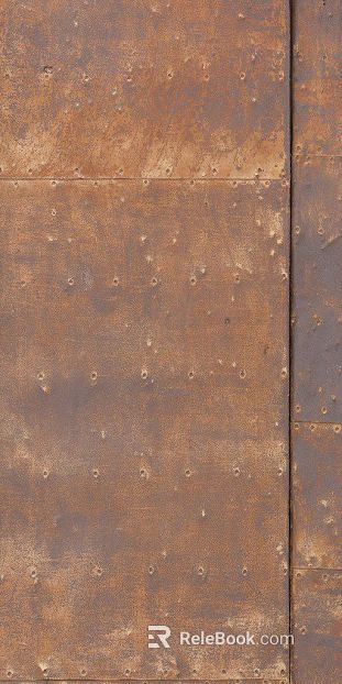 Rust color old metal plate industrial wall texture