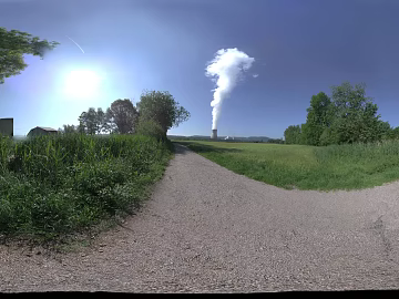 Outdoor Road Lawn Sunny Day HDR texture (ID:ffabg57501)