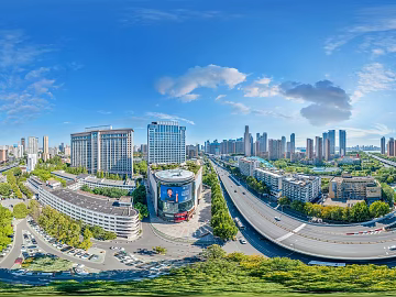 HDR urban ecological greening panorama texture (ID:ffach295003)