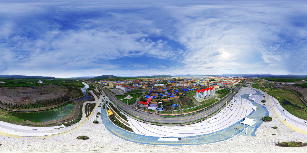 Rural Township Outdoor Panoramic HDR texture