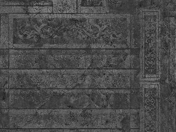 Dark gray carved antique tile living room floor tile texture (ID:ffaeh238721)