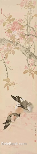flower-and-bird painting texture