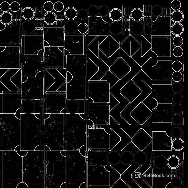 Black Marble Geometric Parquet texture