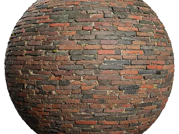 Brick wall PBR texture (ID:ffach645681)