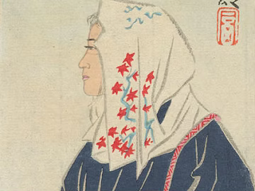 Japanese Ukiyo-e Landscape Painting Japanese Famous Scenic Spot Painting texture (ID:ffaeh018667)