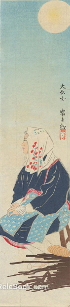 Japanese Ukiyo-e Landscape Painting Japanese Famous Scenic Spot Painting texture