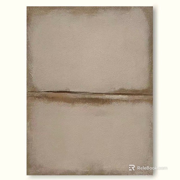 Quiet Wind Light Curry Abstract Decorative Painting Living Room Hanging Painting texture
