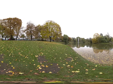 Lake Park Autumn Cloudiy HDR texture (ID:ffhbe292)