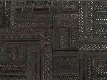 Dark national style metal stitching decorative panel 3d model