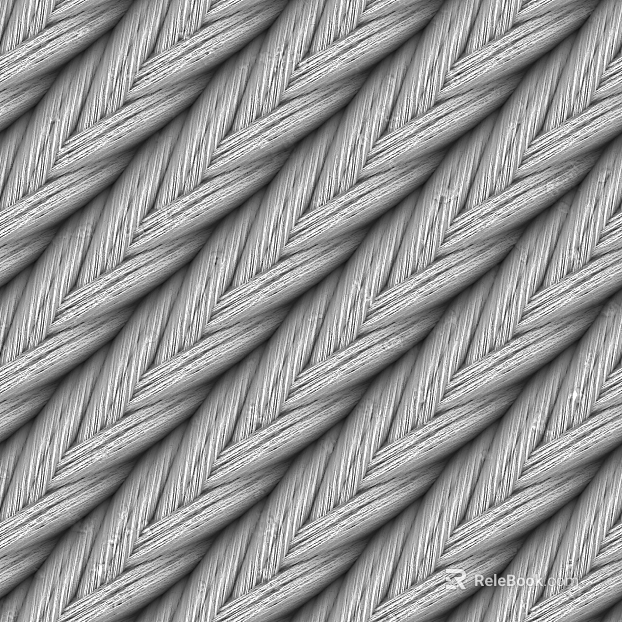 Black and white bump rope texture