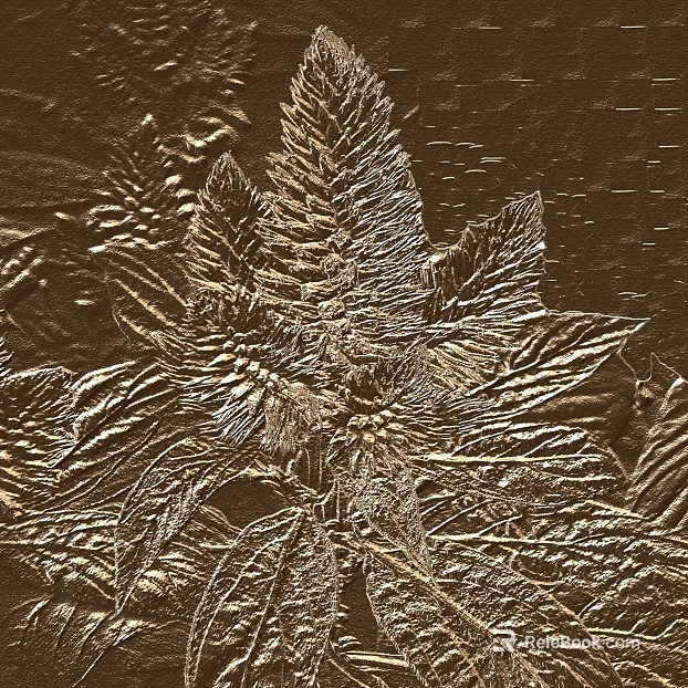 Plant painting texture