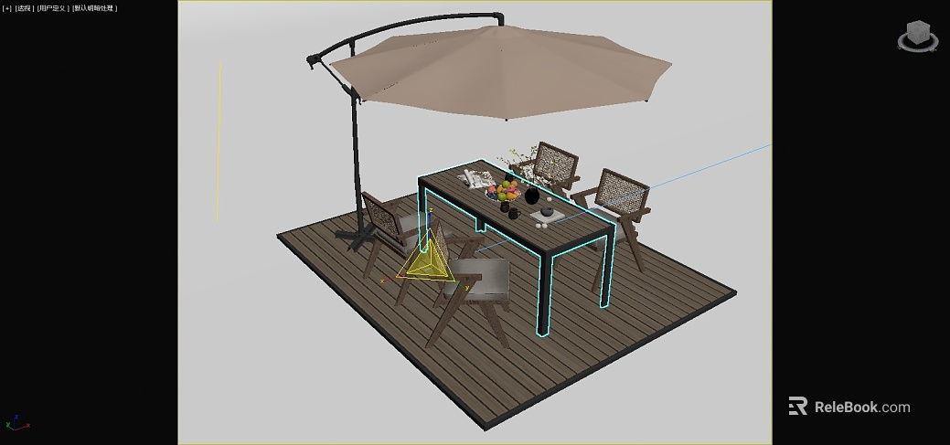 Dark Brown Anticorrosive Wood Outdoor Leisure Tables and Chairs texture