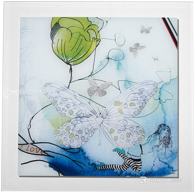 Plant painting texture