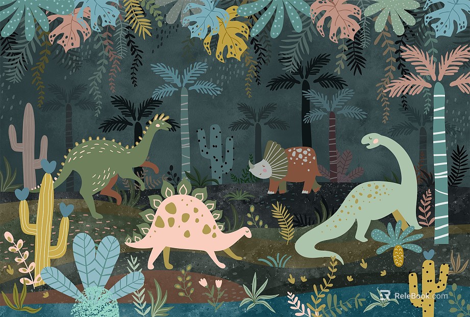 cartoon painting texture