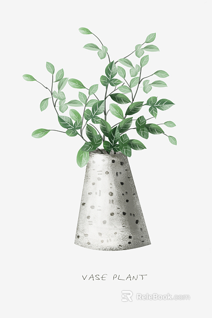 Plant painting texture