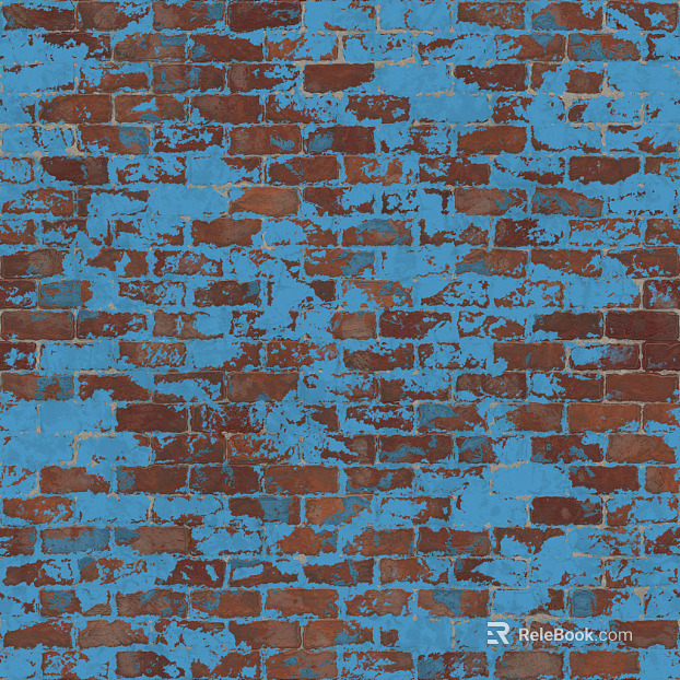 Industrial painted brick wall texture