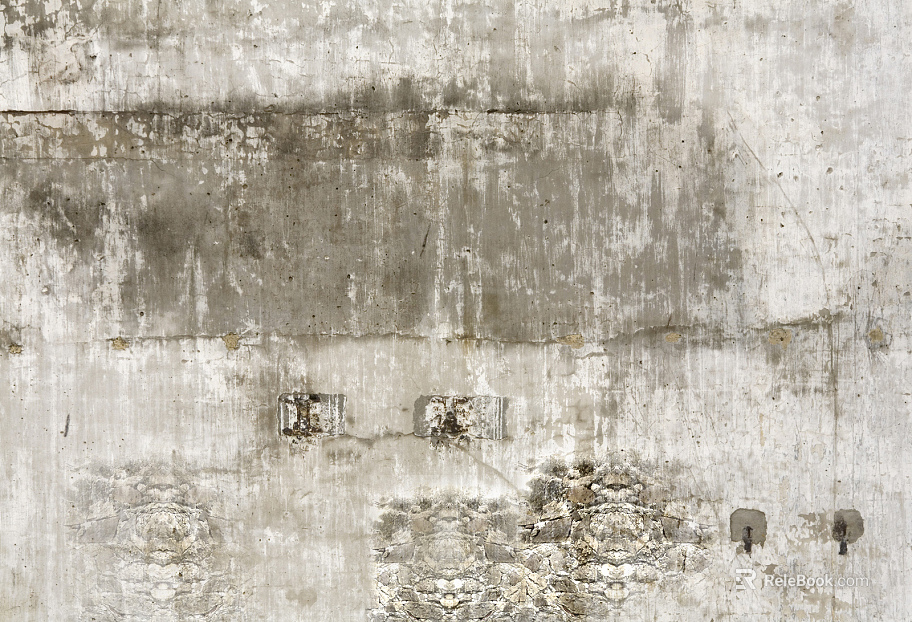 Broken white walls of cement texture
