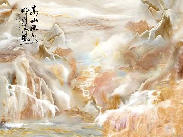 New Chinese Style Chinese Yana Marble Background Wall Marble Painting Stone Painting texture (ID:ffach687914)
