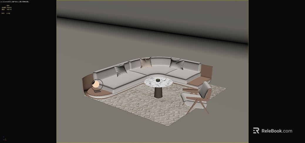 Modern light gray fabric sofa combination texture