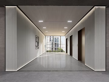 Modern light terrazzo elevator hall ground texture (ID:ffaeh263546)