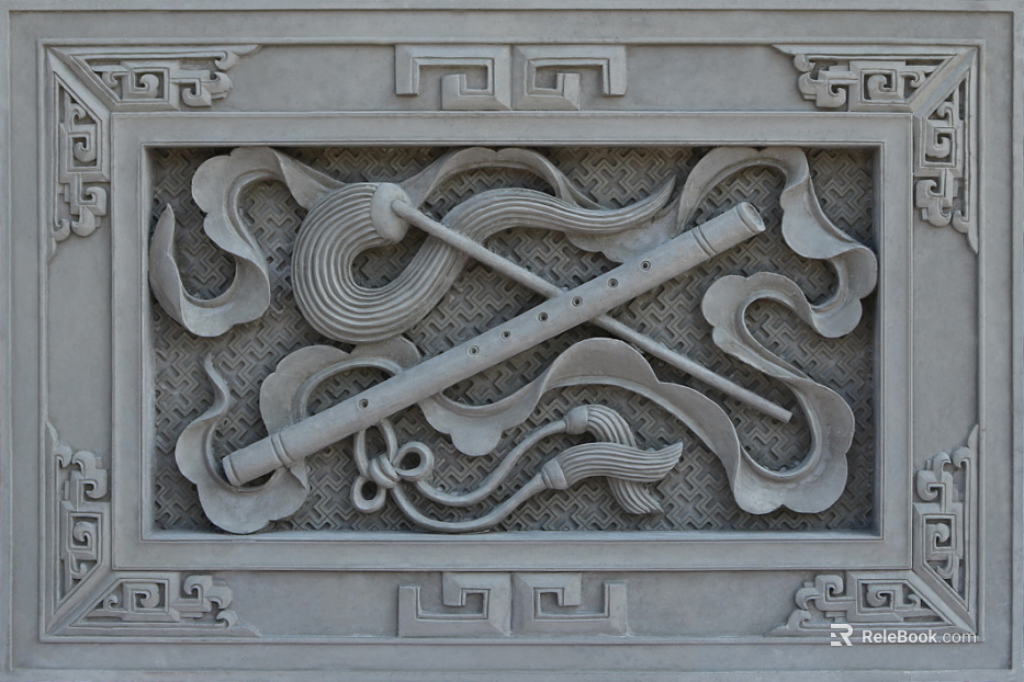 relief gray stone carving texture