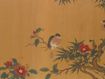 Song Style Aesthetics Landscape Decorative Painting Scroll Entrance Living Room Celebrity Monuments Zen Realistic Study Tea Room Flower and Bird Painting Retro Painting texture (ID:ffach512333)