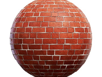 Brick wall PBR 3d model