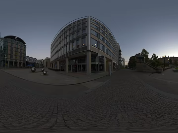 City Square Evening HDR texture (ID:ffabg87581)