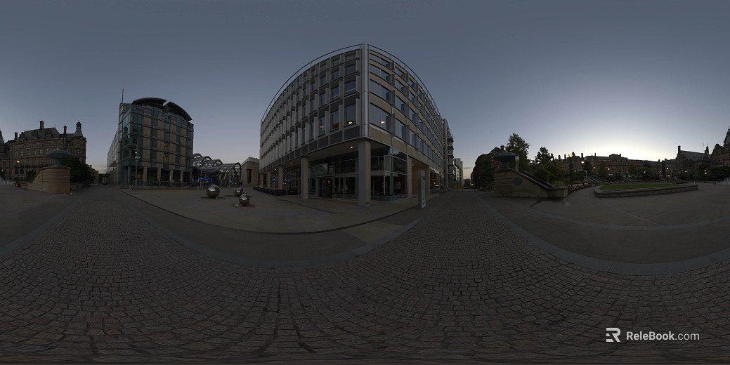 City Square Evening HDR texture