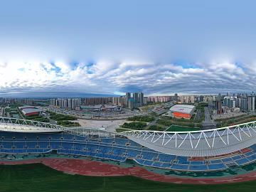 HDR Sports Fitness Plaza Panorama texture (ID:ffach614503)