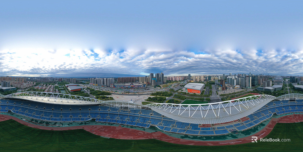 HDR Sports Fitness Plaza Panorama texture